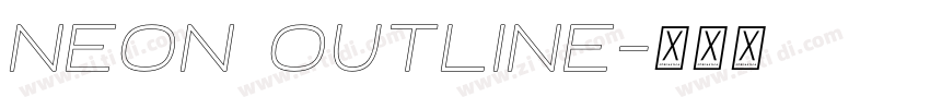 neon outline字体转换 neon outline字体转换